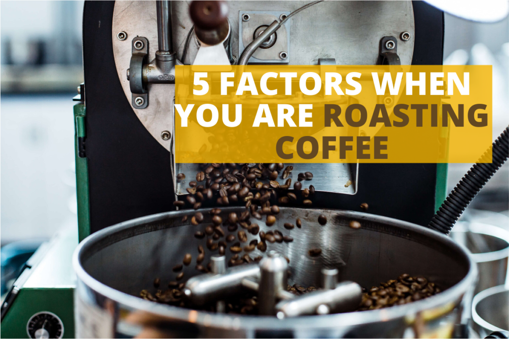 large coffee roaster roasting coffee beans
